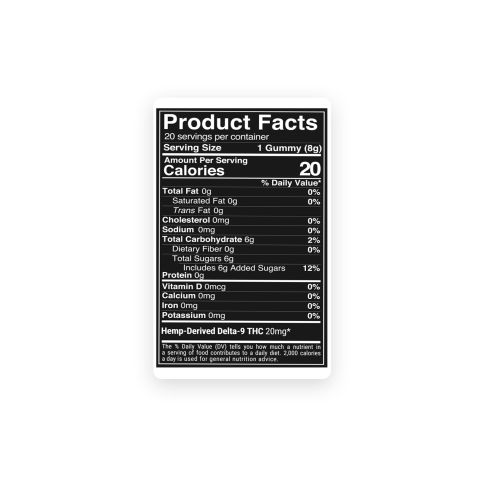 20mg Delta 9 Gummies - Lemon - Chill Plus - Thumbnail 9