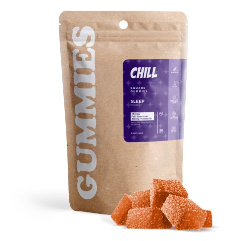 30mg Sleep Gummies - Full Spectrum CBD & Melatonin - Orange - Chill - Thumbnail 2