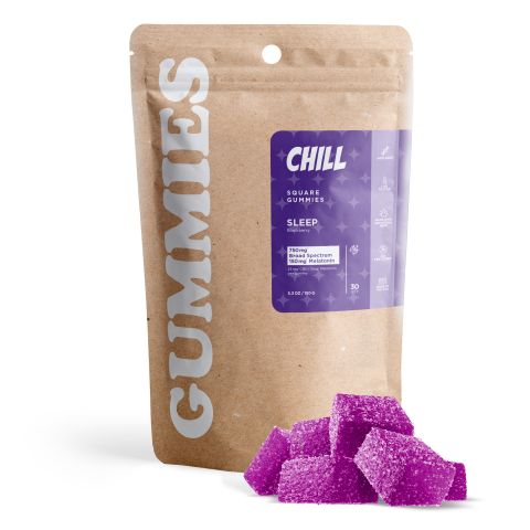 30mg Sleep Gummies - Broad Spectrum CBD & Melatonin - Blackberry - Chill - Thumbnail 2