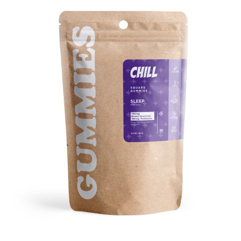 30mg Sleep Gummies - Broad Spectrum CBD & Melatonin - Blackberry - Chill - Thumbnail 3