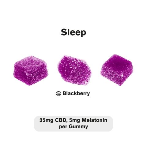 30mg Sleep Gummies - Broad Spectrum CBD & Melatonin - Blackberry - Chill - Thumbnail 4