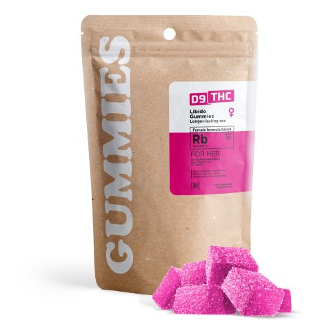 6mg Female Libido Blend Gummies - Delta 9 - Raspberry - D9 THC - Thumbnail 2