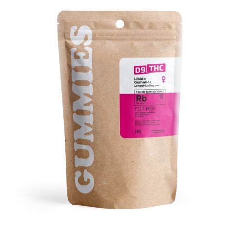 6mg Female Libido Blend Gummies - Delta 9 - Raspberry - D9 THC - Thumbnail 3