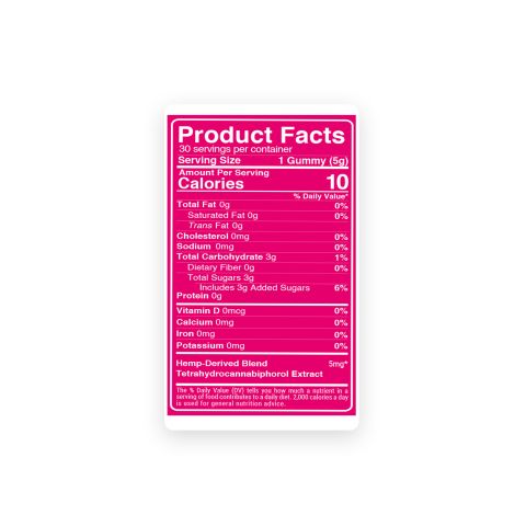 5mg THCP Gummies - Strawberry - Fresh - Thumbnail 9