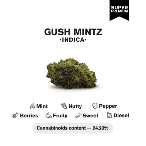 Gush Mintz Flower – Indica – THCA - Thumbnail 4