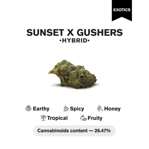 Sunset x Gushers Flower - Hybrid - THCA - Thumbnail 4