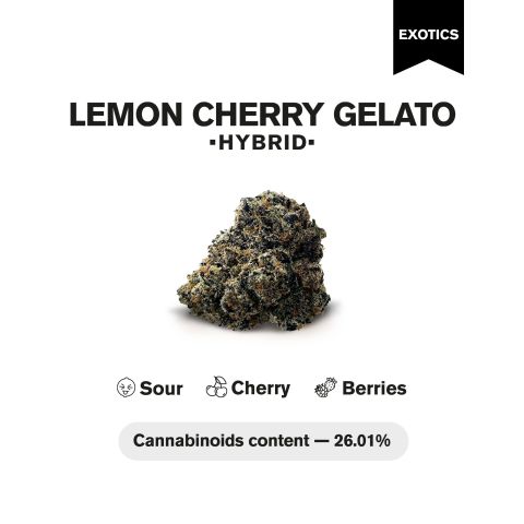 Lemon Cherry Gelato Flower – Hybrid – THCA - Thumbnail 4
