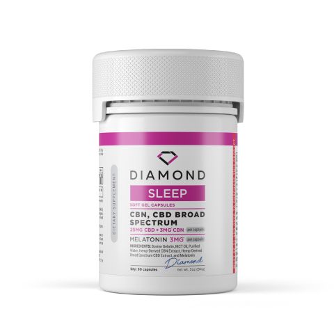 25mg Broad Spectrum CBD Capsules - 60ct - Diamond CBD - Thumbnail 2