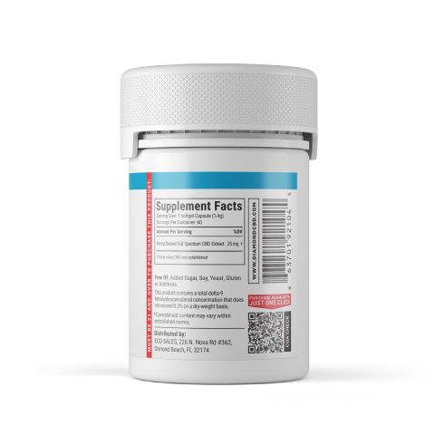 25mg Full Spectrum CBD Capsules - 60ct - Diamond CBD - Thumbnail 9