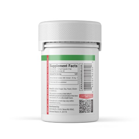 25mg CBD Isolate Capsules - 60ct - Diamond CBD - Thumbnail 9