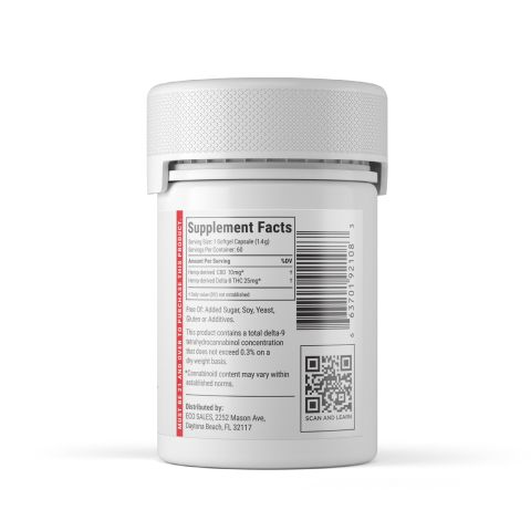 35mg D8 & CBD Isolate Capsules - 60ct - Chill Extreme - Thumbnail 3