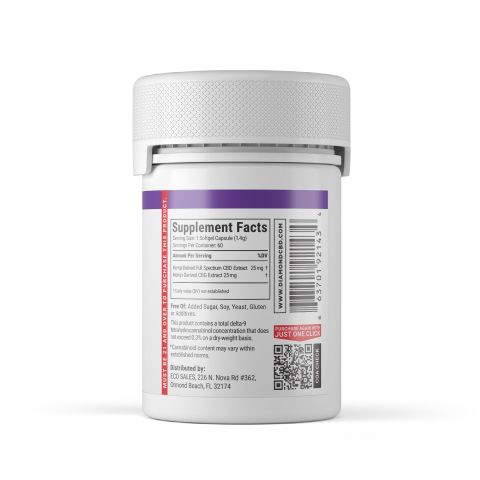 25mg CBD & CBG Capsules - 60ct - Diamond CBD - Thumbnail 9