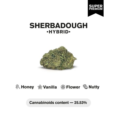 Sherbadough Flower – Hybrid – THCA - Thumbnail 4