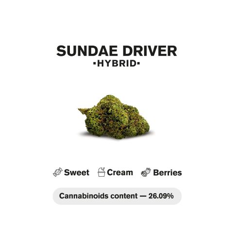 1.5g Sundae Driver King Size Pre-Roll - Hybrid - THCA - 1 Joint - Thumbnail 5