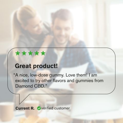 50mg Full Spectrum CBD Gummies – Peach Sour Rings – Diamond CBD - Thumbnail 6