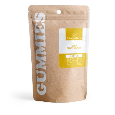 25mg CBD Isolate Gummies - Sour Bears - Diamond CBD - Thumbnail 2