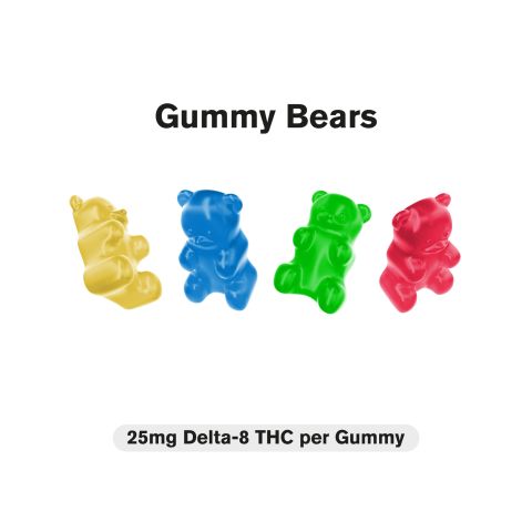 25mg Delta 8 Gummies - Gummy Bears - Diamond CBD - Thumbnail 3