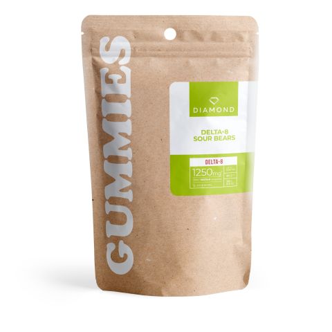 25mg Delta 8 Gummies – Sour Bears – Diamond CBD - Thumbnail 2