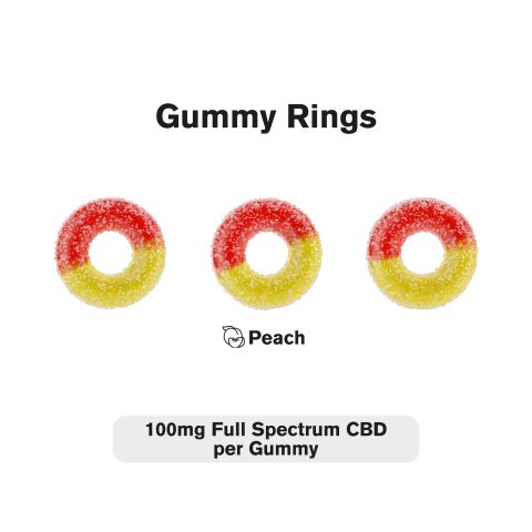 100mg Full Spectrum CBD Gummy Rings - Diamond CBD - Thumbnail 3