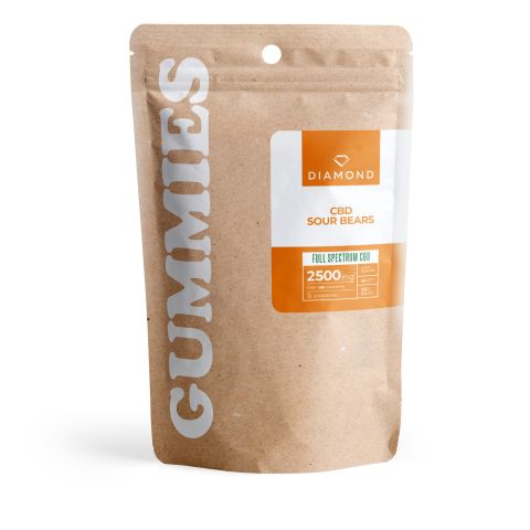 50mg Full Spectrum CBD Gummies - Sour Bears - Diamond CBD - Thumbnail 2