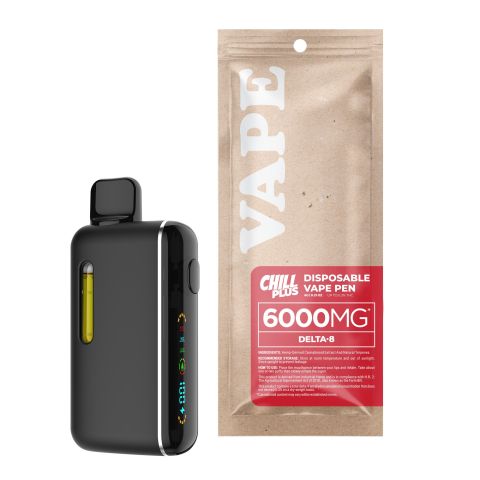 6000mg D8 Vape Pen - Grand Daddy Pluto - Indica - 6ml - Chill Plus - Thumbnail 1