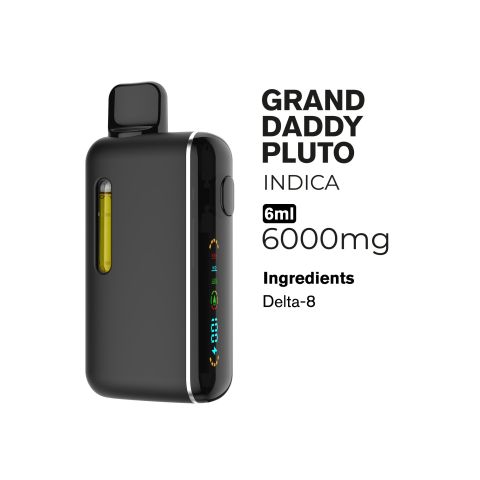 6000mg D8 Vape Pen - Grand Daddy Pluto - Indica - 6ml - Chill Plus - Thumbnail 2