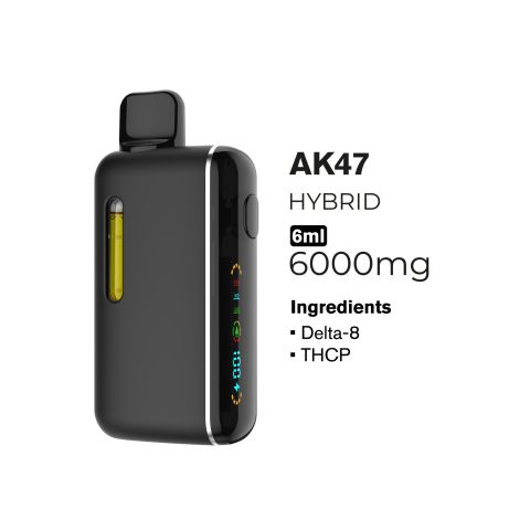 6000mg D8, THCP Vape Pen - AK47 - Hybrid - 6ml - Fresh - Thumbnail 2