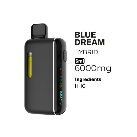 6000mg HHC Vape Pen - Blue Dream - Hybrid - 6ml - Fresh - Thumbnail 2