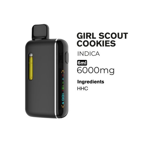 6000mg HHC Vape Pen - Girl Scout Cookies - Indica - 6ml - Fresh - Thumbnail 2