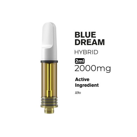 2000mg D9o Vape Cart - Blue Dream - Hybrid - 2ml - Blends by Fresh - Thumbnail 2