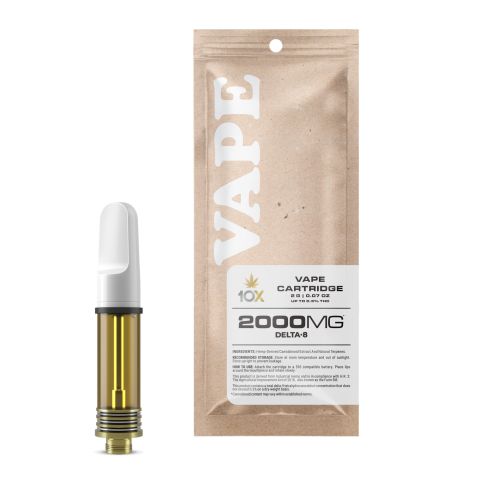 2000mg D8 Vape Cart - Acapulco Gold - Sativa - 2ml - 10X - Thumbnail 1