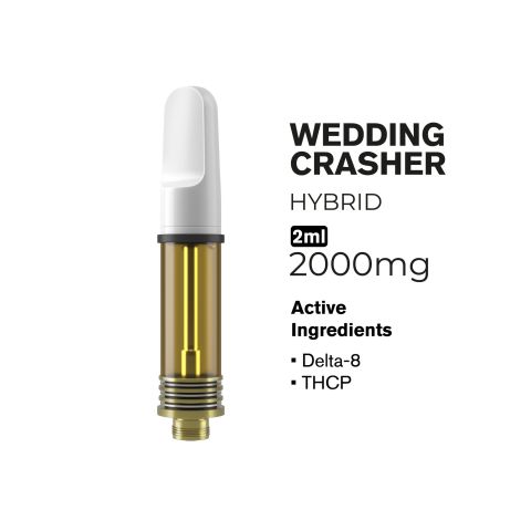 2000mg THCP, D8 Vape Cart - Wedding Crasher - Hybrid - 2ml - Fresh - Thumbnail 2