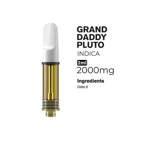 2000mg D8 Vape Cart - Grand Daddy Pluto - Indica - 2ml - 10X - Thumbnail 2