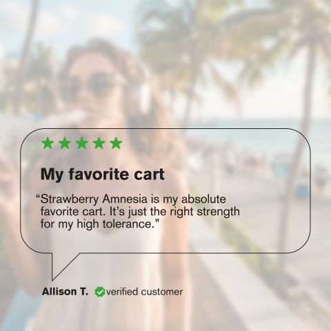 2000mg THCP, D8 Vape Cart - Strawberry Amnesia - Sativa - 2ml - Fresh - Thumbnail 7