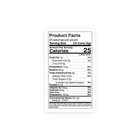 100mg Dark Chocolate Waffle Cones - D8 & THCP - Chill Plus - Thumbnail 9