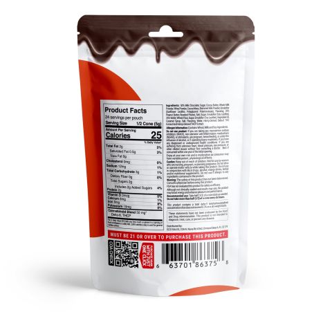 100mg Peanut Butter + Milk Chocolate Waffle Cones - D8, THCP - Chill Plus - Thumbnail 7