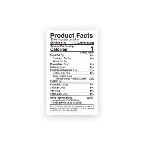 500mg D8 & THCP Gummies - Exotic Mix - Stunn'd - Thumbnail 5