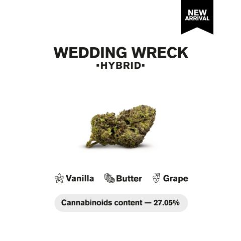 Wedding Wreck Flower – Hybrid – THCA - Thumbnail 4
