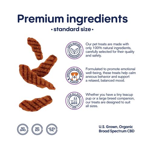 500mg CBD Pet Treats For Dogs - Beef Chew - MediPets - Thumbnail 4