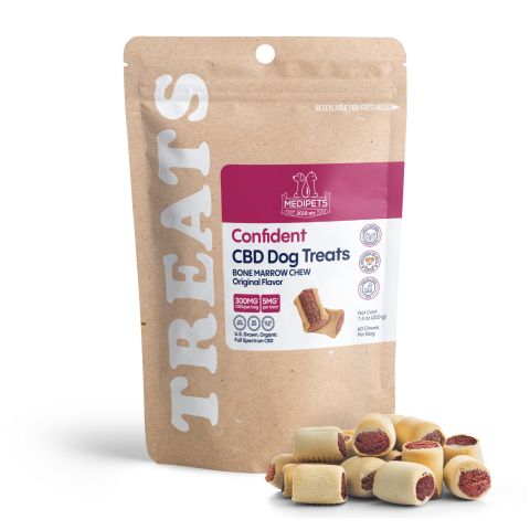 300mg CBD Pet Treats For Dogs - Bone Marrow Chew - MediPets - Thumbnail 1