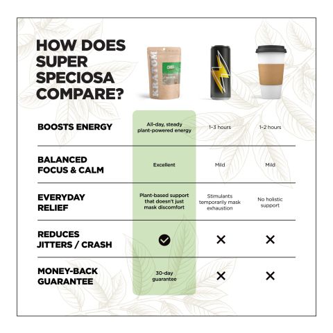 100g Kratom Powder - Green Maeng Da - Chill Plus - Thumbnail 3