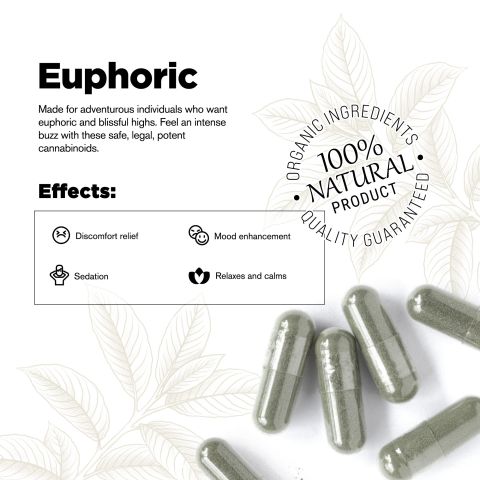 500mg Kratom Capsules - White Maeng Da Strain - 100ct - Chill Plus - Thumbnail 4