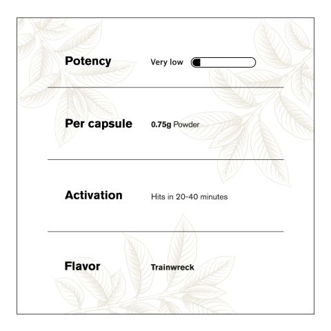 500mg Kratom Capsules - Trainwreck Strain - 100ct - Chill Plus - Thumbnail 5