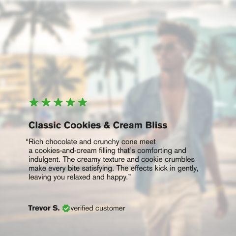 200mg Cookies & Cream Waffle Cones - D8 & THCP - Chill Plus - Thumbnail 6