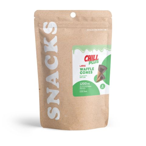 200mg Mint Chip Waffle Cones - D8 & THCP - Chill Plus - Thumbnail 2