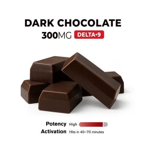 300mg Dark Chocolate Bar – Delta 9 – Fresh - Thumbnail 4