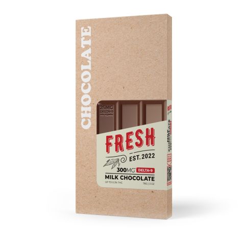 300mg Milk Chocolate Bar – Delta 9 – Fresh - Thumbnail 3