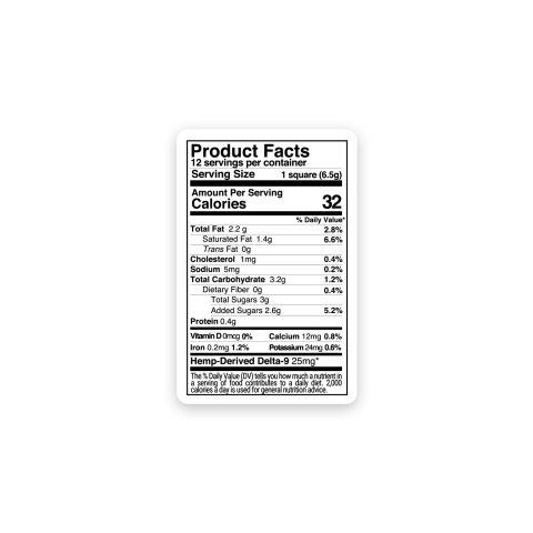 300mg Milk Chocolate Bar – Delta 9 – Fresh - Thumbnail 8