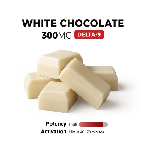 300mg White Chocolate Bar – Delta 9 – Fresh - Thumbnail 4