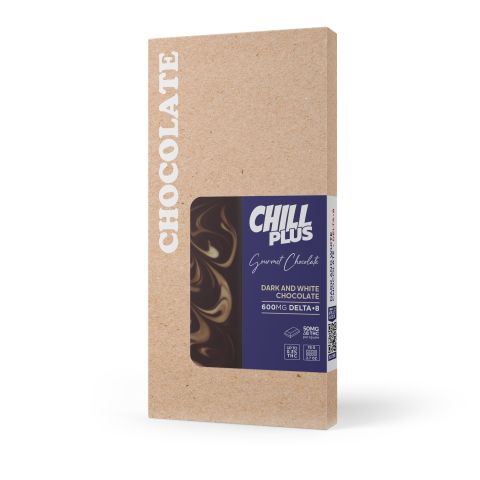 600mg Dark & White Chocolate Bar – Delta 8 – Chill Plus - Thumbnail 3